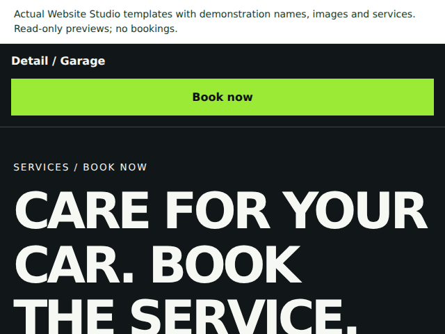Detailing & Car Wash